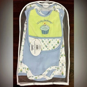 Stephan Baby Cupcake Birthday Collection Gift Set 12 Month It’s My Birthday NEW